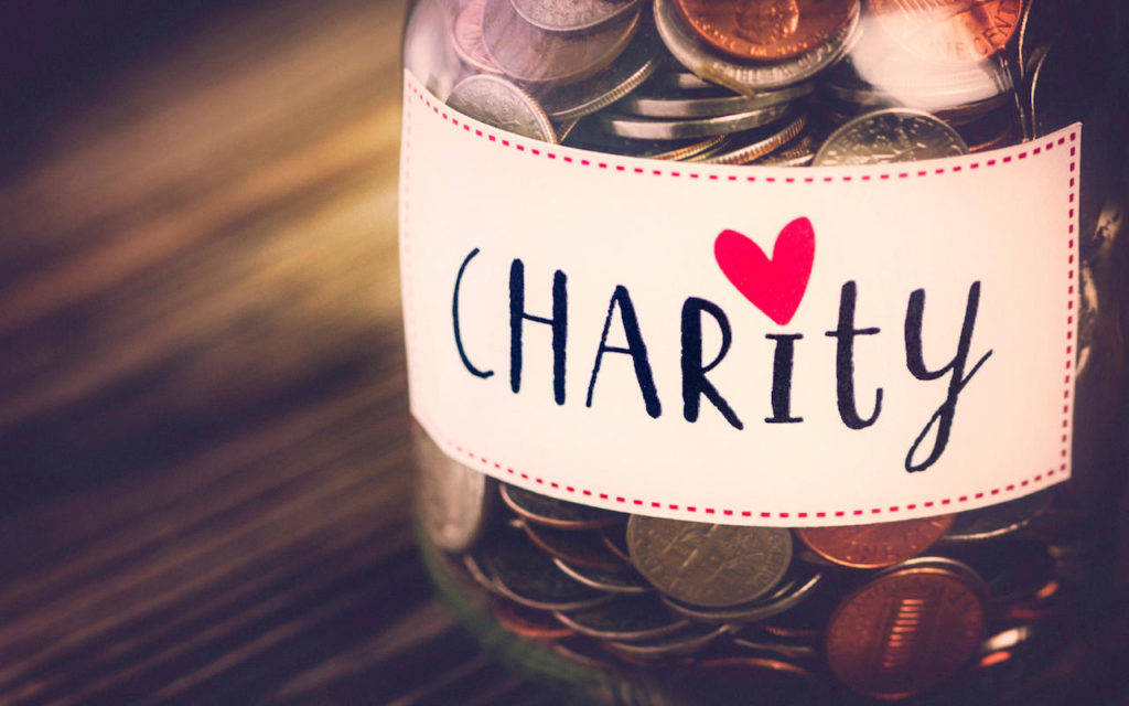 give in charity